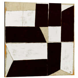 Magnettafel Signalflaggen I - Abstrakte Komposition in neutralen Tönen