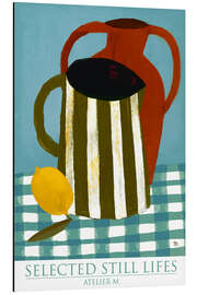 Magnettafel Sommerstillleben mit Zitrone