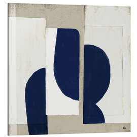 Magnettafel Blue notes - Square abstract composition