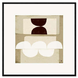 Innrammet kunsttrykk Raw Vision - Composition in neutral tones