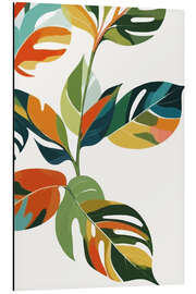 Tableau en aluminium Botanical Celebration of Colour