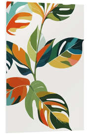 Foam board print Botanical Celebration of Colour