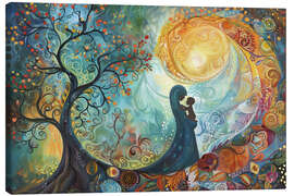 Tableau sur toile Whimsical Nocturne in Nature&#039;s Cradle