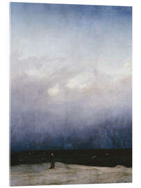Stampa su vetro acrilico The Monk by the Sea - Caspar David Friedrich