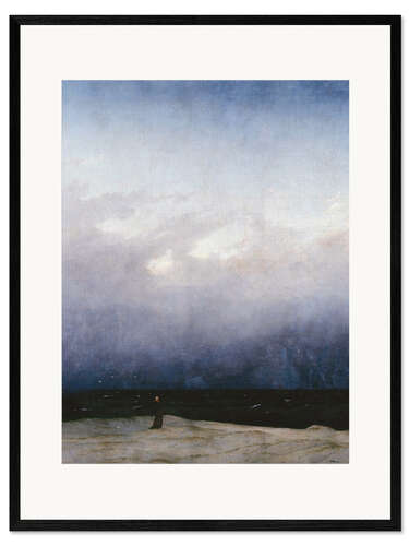 Framed art print The Monk by the Sea