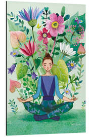 Magnettafel Yogina im Frühling