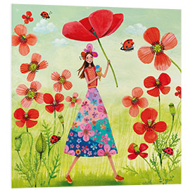 Foam board print Summertime poppies