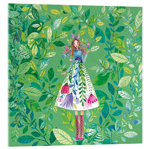 Acrylic print Green fairy