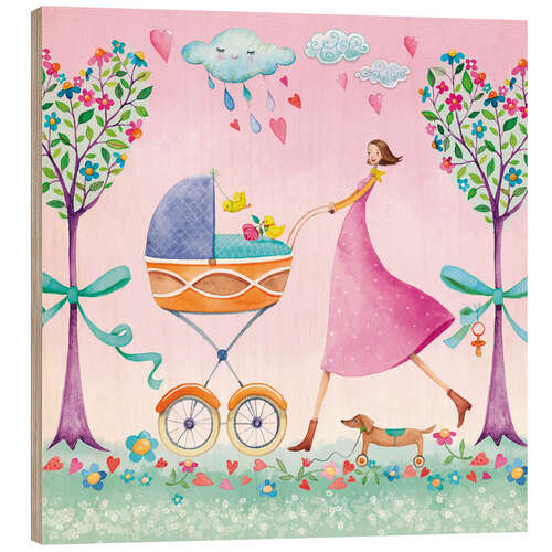 Wood print Babywalk