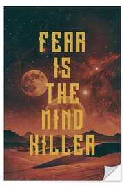 Selvklæbende plakat Dune - Fear is the mind killer