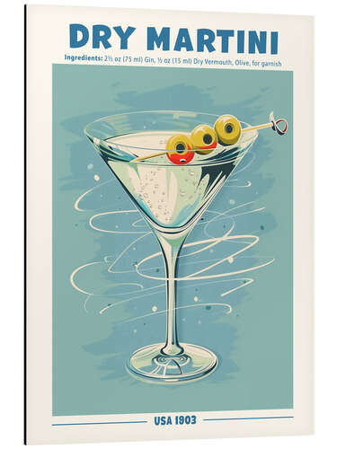 Aluminium print Dry Martini, USA 1903