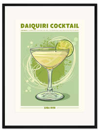 Gerahmter Kunstdruck Daiquiri Cocktail, Cuba 1920