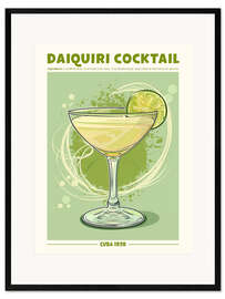Kehystetty taidepainatus Daiquiri Cocktail, Cuba 1920