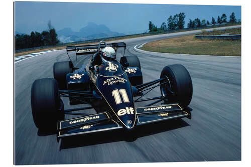 Galleritryck Elio de Angelis (Lotus 95T Renault), F1 1984, Brazilian GP