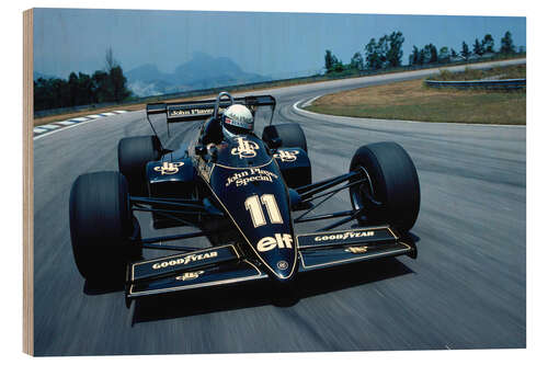 Trebilde Elio de Angelis (Lotus 95T Renault), F1 1984, Brazilian GP