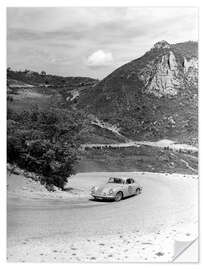 Selvklebende plakat Porsche 356, 1961