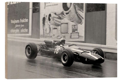 Stampa su legno Richie Ginther, Cooper T81 Maserati, F1 1966