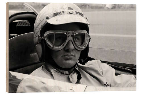 Hout print Bruce McLaren, F1 1962