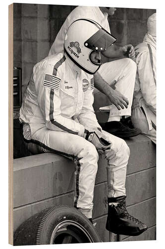 Quadro de madeira Steve McQueen (Porsche), Sebring, 1970