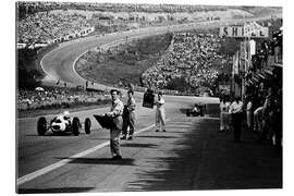 Gallery print Pits looking downhill towards Eau Rouge, F1 1962