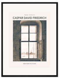 Gerahmter Kunstdruck View from the Studio - Exhibition Poster