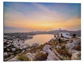 Alubild Kirche des Propheten Elias oberhalb von Agia Marina, Insel Leros, Griechenland