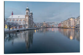 Magnettafel Jesuitenkirche im Winter, Luzern, Schweiz
