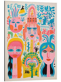 Magnettafel Skandinavischer Frauentag in Pastelltönen