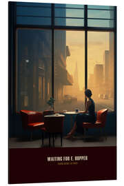 Aluminium print Waiting for E. Hopper - Frank Daske