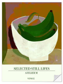 Selvklebende plakat Selected Still Lifes - Fruit bowl