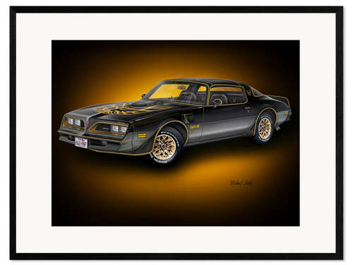 Framed art print 1977 Trans Am