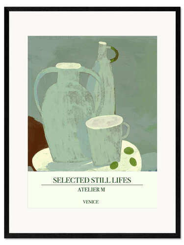 Framed art print Selected Still Lifes - Aqua