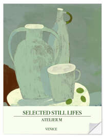 Sticker mural Selected Still Lifes - Aqua