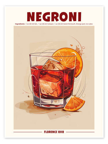 Poster Negroni, Florence 1919 II