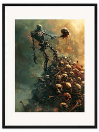 Gerahmter Kunstdruck Berg der Toten