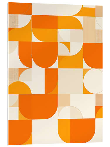 Galleriprint Orange Bauhaus Pattern