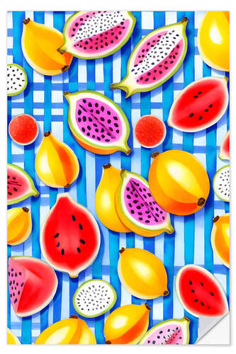 Autocolante decorativo Tropical Fruit Pop