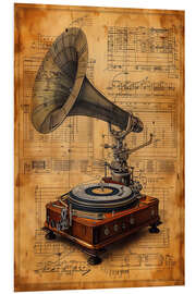 PVC-tavla Vintage Gramophone