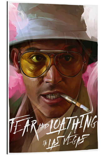 Tableau en aluminium Fear and Loathing in Las Vegas