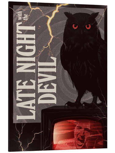 Print på aluminium Late Night with the Devil