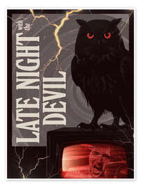 Poster Late Night with the Devil - The Usher designs