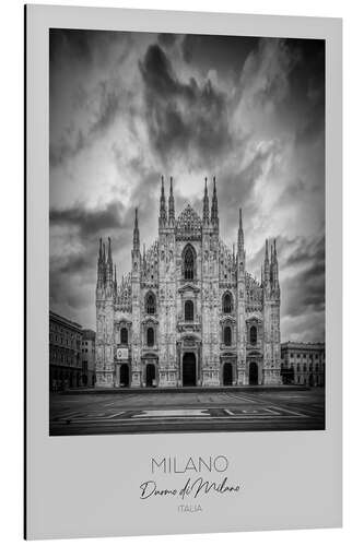 Quadro em alumínio Milan Cathedral