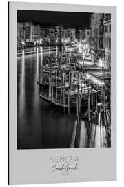 Tableau en aluminium Venice, view from the Rialto Bridge - Melanie Viola