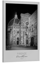 Quadro em alumínio Florence, Cathedral and Baptistery