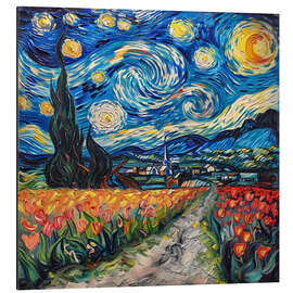 Magnettafel Tulip Fields