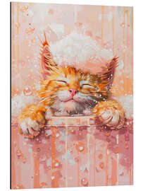 Magnettafel Schlafen in der Badewanne