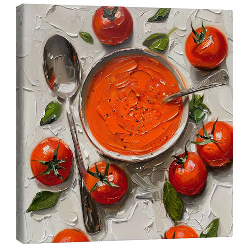 Leinwandbild Tomatencremesuppe