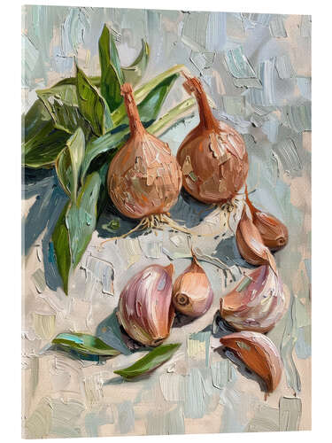 Tableau en verre acrylique Spicy onions