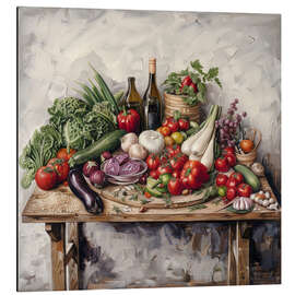 Magnettafel Sommerernte aus dem Gemüsegarten