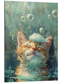 Magnettafel Glück mit Seifenblasen